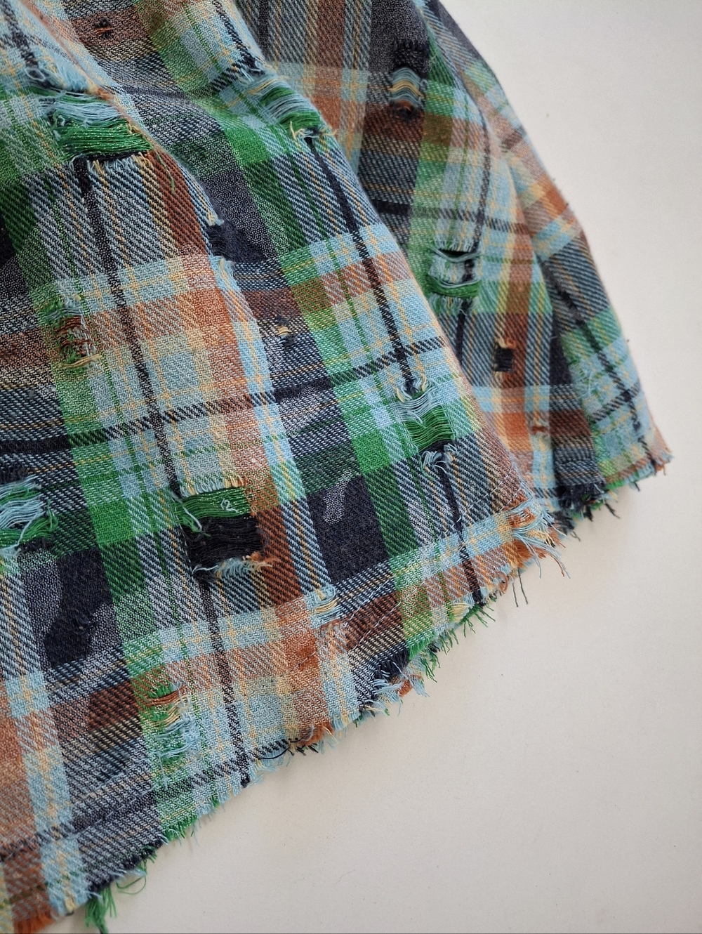 Oli & Hali "Bow It Goes" Plaid Puff Sleeve Tie Front Peplum Top XL - Picture 9 of 12